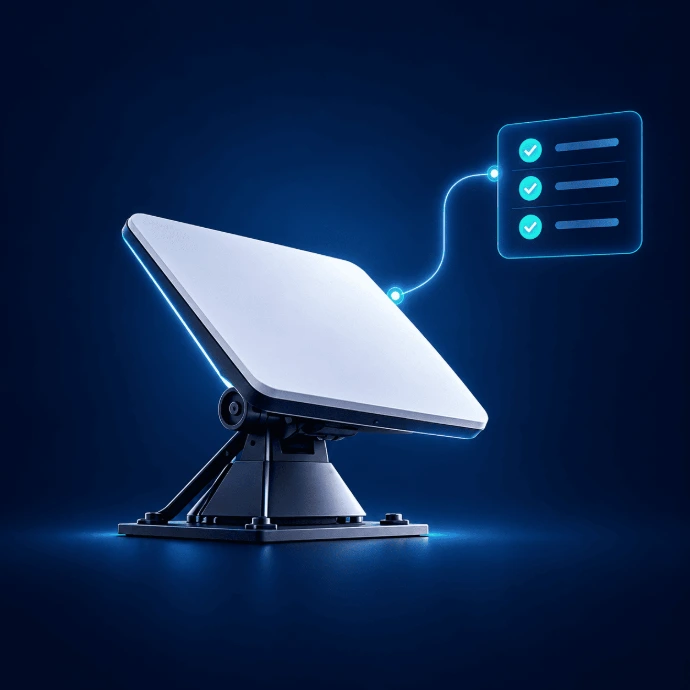 installation connexion satellite